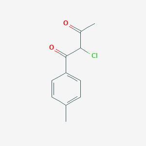 molecular formula C11H11ClO2 B14423511 2-Chloro-1-(4-methylphenyl)butane-1,3-dione CAS No. 84553-21-9