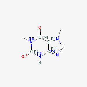 molecular formula C7H8N4O2 B1442355 1,7-Dimethylxanthine-[13C4,15N3] (para-xanthine) CAS No. 1173018-79-5