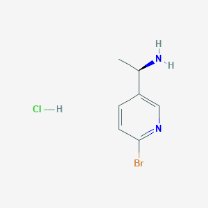 molecular formula C7H10BrClN2 B1442359 (R)-1-(6-溴-吡啶-3-基)-乙胺盐酸盐 CAS No. 1263077-87-7