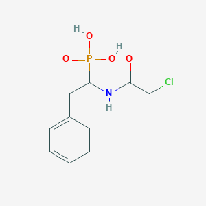 [1-(2-Chloroacetamido)-2-phenylethyl]phosphonic acid