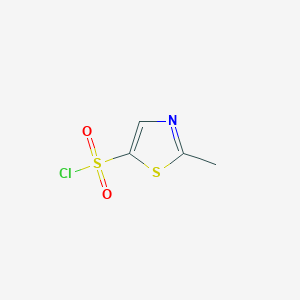molecular formula C4H4ClNO2S2 B1442364 2-甲基-1,3-噻唑-5-磺酰氯 CAS No. 1314977-63-3