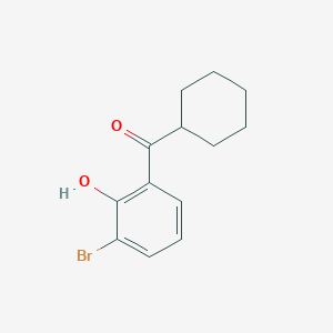 (3-Bromo-2-hydroxyphenyl)(cyclohexyl)methanone