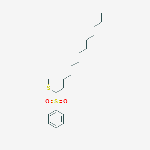 1-Methyl-4-[1-(methylsulfanyl)tridecane-1-sulfonyl]benzene