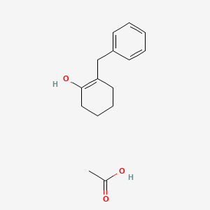 Acetic acid--2-benzylcyclohex-1-en-1-ol (1/1)