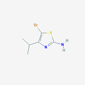 molecular formula C6H9BrN2S B1442367 5-溴-4-异丙基噻唑-2-胺 CAS No. 1025700-49-5
