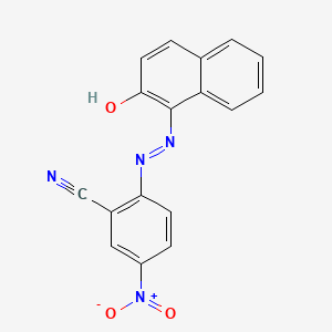 5-Nitro-2-[2-(2-oxonaphthalen-1(2H)-ylidene)hydrazinyl]benzonitrile