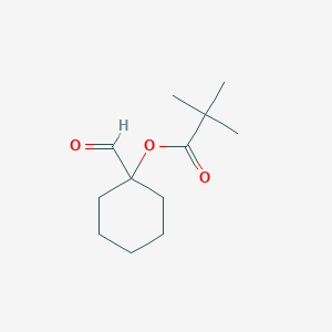 molecular formula C12H20O3 B14423682 1-Formylcyclohexyl 2,2-dimethylpropanoate CAS No. 85664-65-9