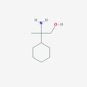 molecular formula C9H19NO B1442369 2-氨基-2-环己基丙醇 CAS No. 855363-85-8