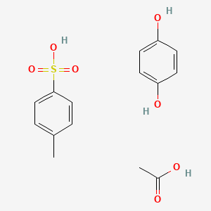 acetic acid;benzene-1,4-diol;4-methylbenzenesulfonic acid