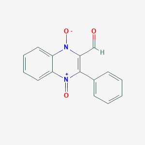 2-Quinoxalinecarboxaldehyde, 3-phenyl-, 1,4-dioxide