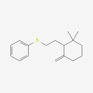 B14423760 {[2-(2,2-Dimethyl-6-methylidenecyclohexyl)ethyl]sulfanyl}benzene CAS No. 84078-60-4