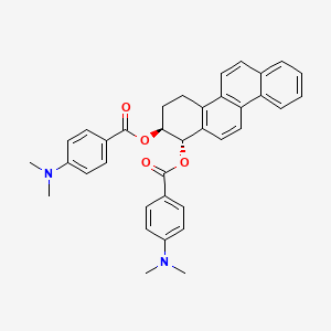 Benzoic acid, 4-(dimethylamino)-, 1,2,3,4-tetrahydro-1,2-chrysenediyl ester, (1S-trans)-