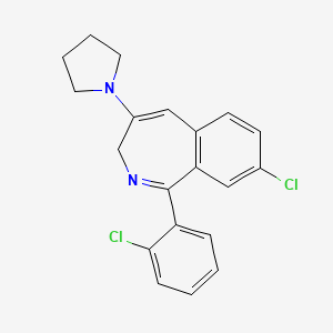 8-Chloro-1-(2-chlorophenyl)-4-(pyrrolidin-1-yl)-3H-2-benzazepine