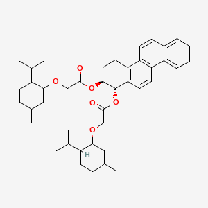 [(1S,2S)-1-[2-(5-methyl-2-propan-2-ylcyclohexyl)oxyacetyl]oxy-1,2,3,4-tetrahydrochrysen-2-yl] 2-(5-methyl-2-propan-2-ylcyclohexyl)oxyacetate