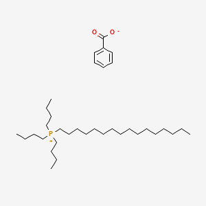 Tributyl(hexadecyl)phosphanium benzoate