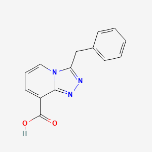 molecular formula C14H11N3O2 B1442381 3-Benzyl-[1,2,4]triazolo[4,3-a]pyridine-8-carboxylic acid CAS No. 1206969-19-8