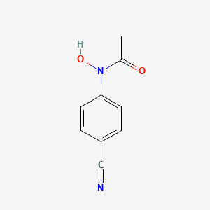 molecular formula C9H8N2O2 B14423858 n-(4-Cyanophenyl)acetohydroxamic acid CAS No. 80584-65-2