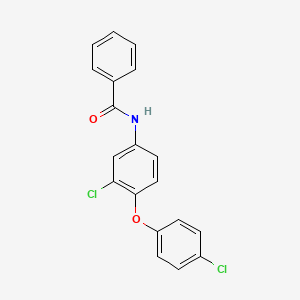 molecular formula C19H13Cl2NO2 B14423883 N-[3-Chloro-4-(4-chlorophenoxy)phenyl]benzamide CAS No. 87018-86-8