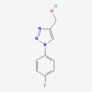 molecular formula C9H8FN3O B1442390 [1-(4-氟苯基)-1H-1,2,3-三唑-4-基]甲醇 CAS No. 1225046-93-4