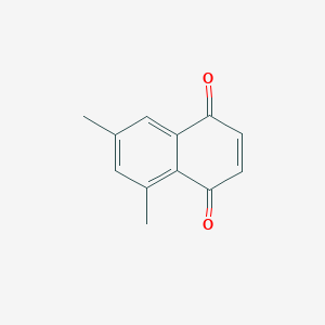 molecular formula C12H10O2 B14423906 5,7-Dimethylnaphthalene-1,4-dione CAS No. 84979-40-8