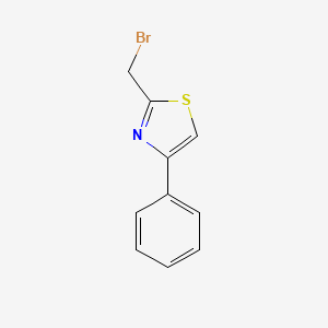 molecular formula C10H8BrNS B1442391 2-(Bromomethyl)-4-phenylthiazole CAS No. 78502-79-1