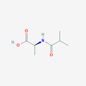 molecular formula C7H13NO3 B14423923 N-(2-Methylpropanoyl)-L-alanine CAS No. 81524-47-2