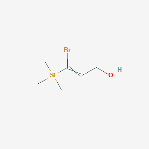 molecular formula C6H13BrOSi B14423946 3-Bromo-3-(trimethylsilyl)prop-2-en-1-ol CAS No. 87071-04-3