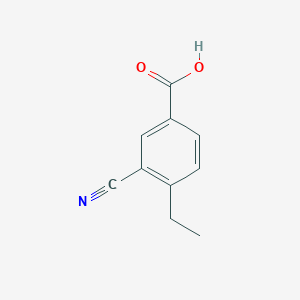 molecular formula C10H9NO2 B1442395 3-氰基-4-乙基苯甲酸 CAS No. 684249-28-3