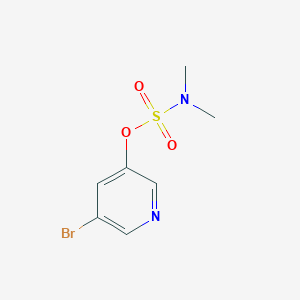 molecular formula C7H9BrN2O3S B1442398 二甲基-磺胺酸 5-溴-吡啶-3-基酯 CAS No. 1202551-96-9