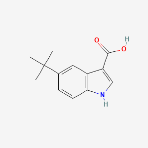 molecular formula C13H15NO2 B1442401 5-(叔丁基)-1H-吲哚-3-羧酸 CAS No. 1368405-66-6