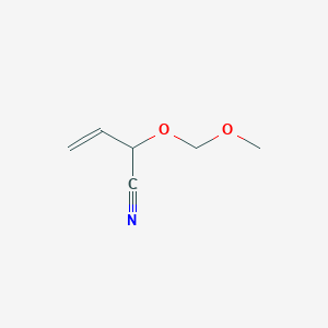 molecular formula C6H9NO2 B14424025 2-(Methoxymethoxy)but-3-enenitrile CAS No. 80680-90-6