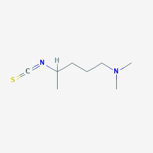 molecular formula C8H16N2S B14424039 4-Isothiocyanato-N,N-dimethylpentan-1-amine CAS No. 84381-53-3