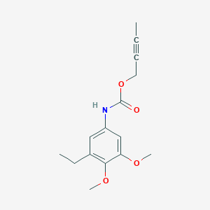 molecular formula C15H19NO4 B14424047 But-2-yn-1-yl (3-ethyl-4,5-dimethoxyphenyl)carbamate CAS No. 84972-03-2