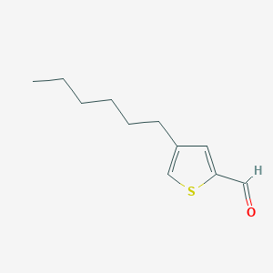 molecular formula C11H16OS B1442409 4-Hexylthiophene-2-carbaldehyde CAS No. 222554-30-5
