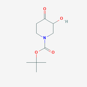 molecular formula C10H17NO4 B1442411 叔丁基 3-羟基-4-氧代哌啶-1-羧酸酯 CAS No. 1130156-23-8