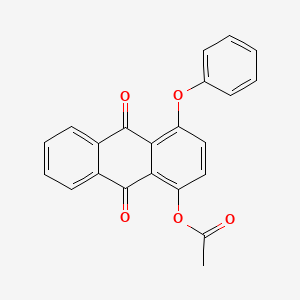 9,10-Dioxo-4-phenoxy-9,10-dihydroanthracen-1-YL acetate