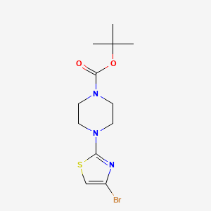molecular formula C12H18BrN3O2S B1442416 叔丁基-4-(4-溴噻唑-2-基)哌嗪-1-甲酸酯 CAS No. 1197294-66-8