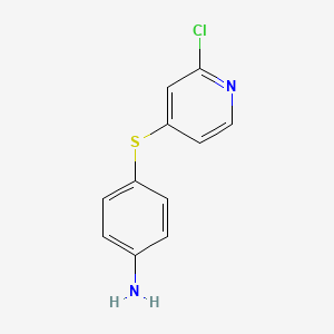 molecular formula C11H9ClN2S B1442421 4-(2-Chloro-pyridin-4-ylsulfanyl)-phenylamine CAS No. 1316820-31-1