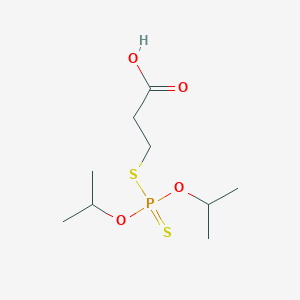 3-({Bis[(propan-2-yl)oxy]phosphorothioyl}sulfanyl)propanoic acid