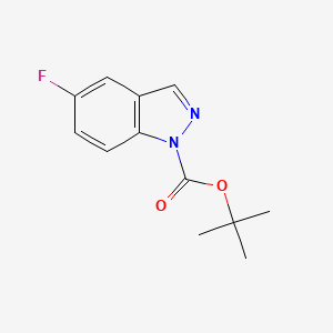 molecular formula C12H13FN2O2 B1442427 叔丁基-5-氟-1H-吲唑-1-羧酸酯 CAS No. 1167418-10-1