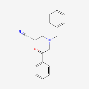 3-[Benzyl(2-oxo-2-phenylethyl)amino]propanenitrile