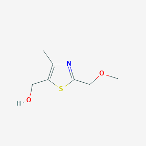 molecular formula C7H11NO2S B1442428 [2-(Methoxymethyl)-4-methyl-1,3-thiazol-5-yl]methanol CAS No. 874279-09-1
