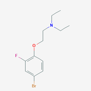 molecular formula C12H17BrFNO B1442429 2-(4-bromo-2-fluorophenoxy)-N,N-diethylethanamine CAS No. 1142944-95-3
