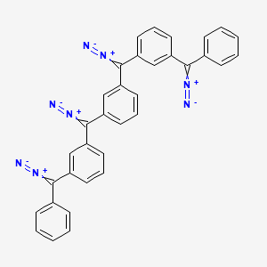 1,3-Bis[diazo-[3-[diazo(phenyl)methyl]phenyl]methyl]benzene