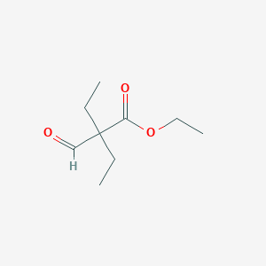 Ethyl 2-ethyl-2-formylbutanoate