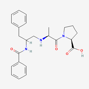 N-(2-Benzamido-3-phenylpropyl)-L-alanyl-L-proline