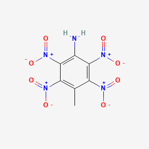 molecular formula C7H5N5O8 B14424323 Benzenamine, 4-methyl-2,3,5,6-tetranitro- CAS No. 84432-53-1