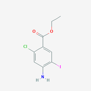 molecular formula C9H9ClINO2 B1442433 Ethyl 4-amino-2-chloro-5-iodobenzoate CAS No. 1057076-51-3
