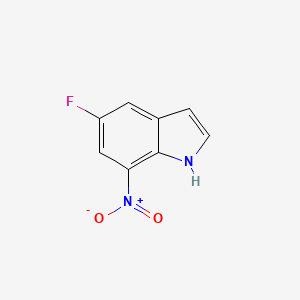 molecular formula C8H5FN2O2 B1442438 5-fluoro-7-nitro-1H-indole CAS No. 1202463-82-8