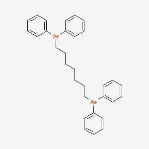 (Heptane-1,7-diyl)bis(diphenylarsane)